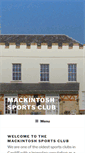 Mobile Screenshot of mackintoshsportsclub.org